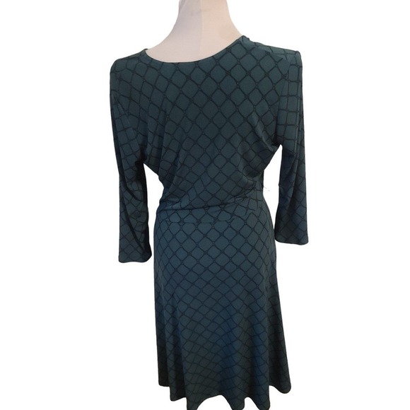 Leota faux wrap dress abstract - Picture 3 of 9
